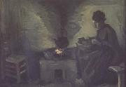 Vincent Van Gogh, Peasant Woman near the Hearth (mk06)